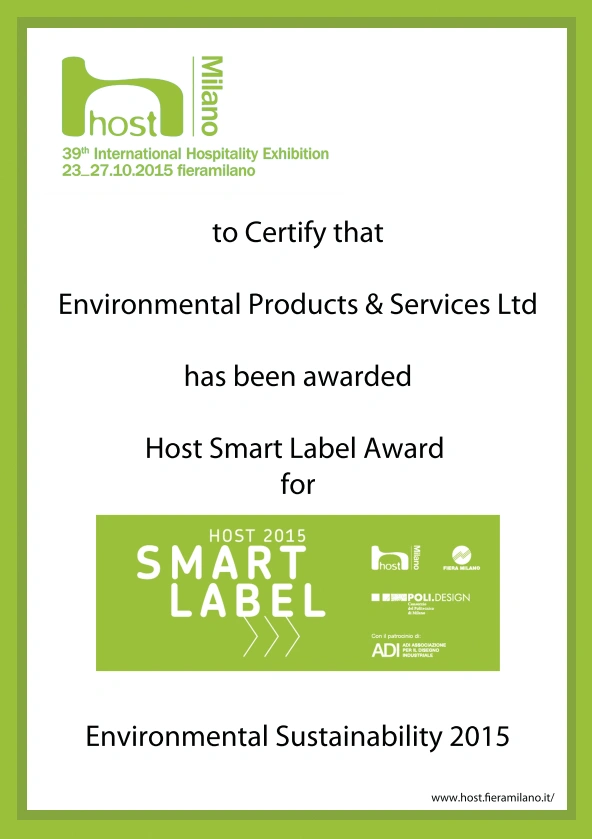 2015 - Smart Label Award - HOST Flera - Milano - Italy